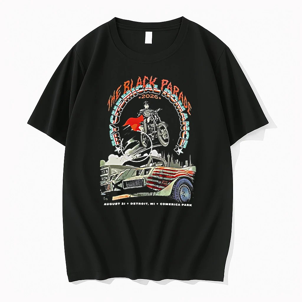 Officials My Chemical Romance The Black Parade August 21 Detroit Mi Comerica Park 2026 T Shirt Sweater Hoodie