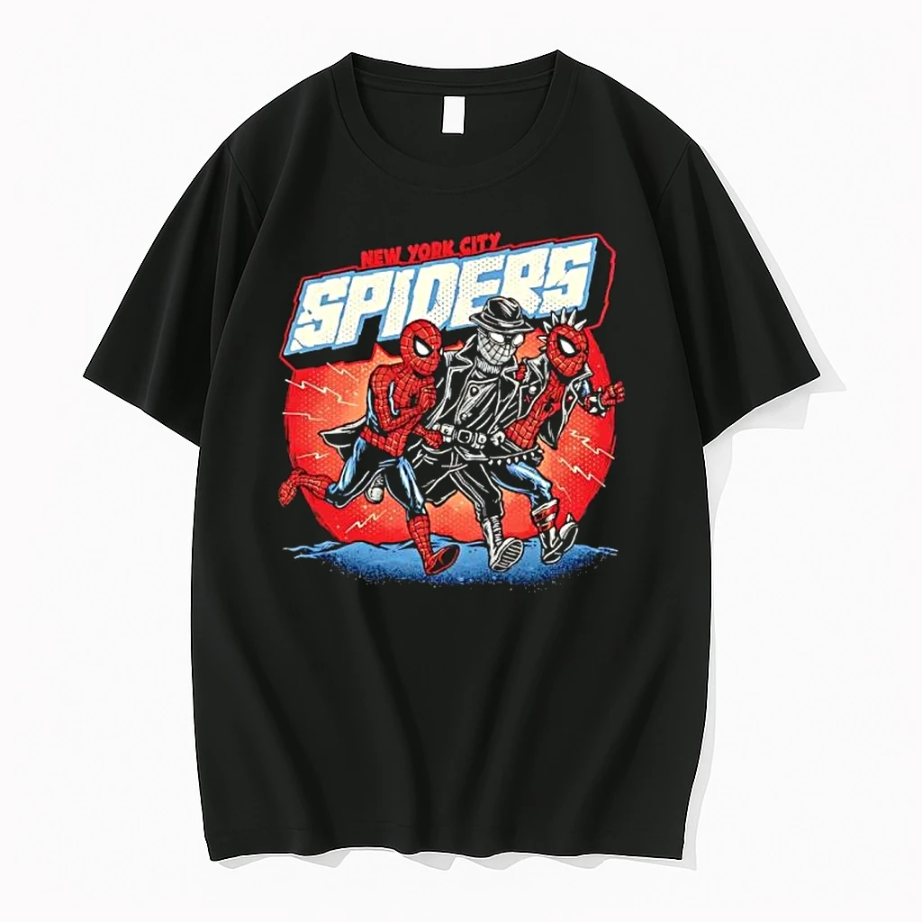 Officials New York City Spiders Superhero Spider Man Noir Spider Punk And Classic Spider Man Premium T Shirt Sweatshirt Hoodie