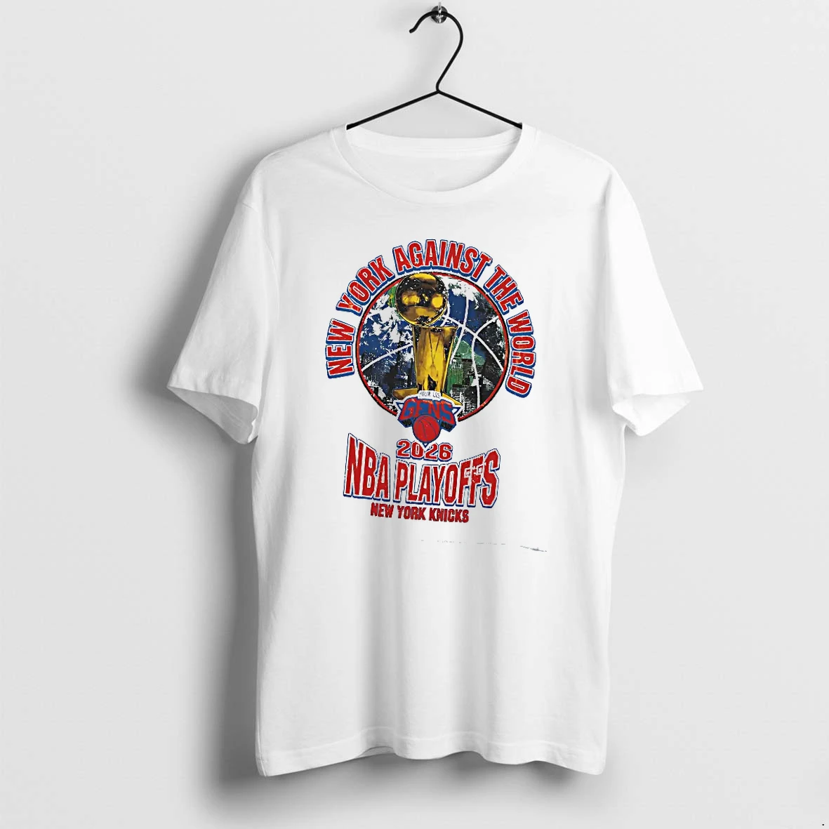 Officials New York Knicks 2026 Nba Playoffs New York Against The World Pour Les Gens T Shirt Sweater Hoodie