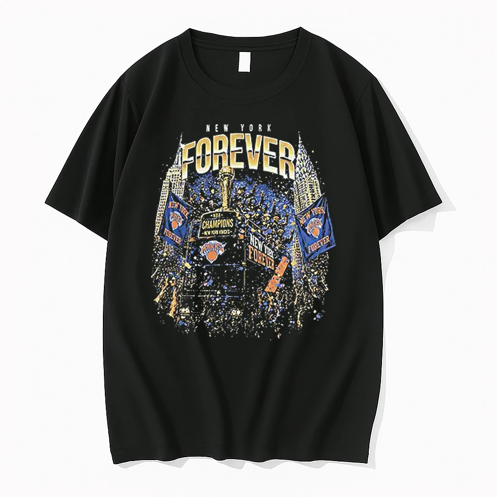 Officials New York Knicks Nba Champions New York Forever Trophy T Shirt Sweater Hoodie