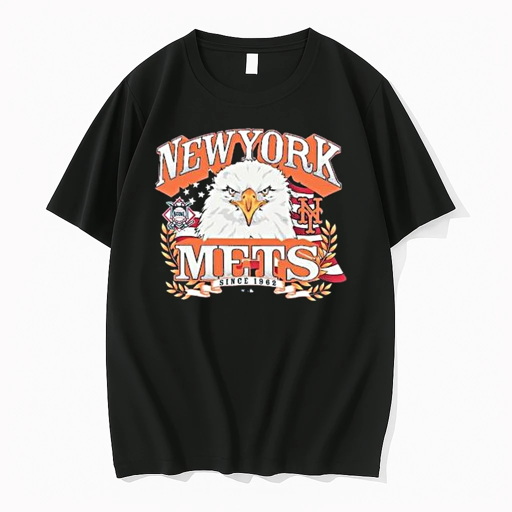 Officials New York Mets 47 American Eagle Black T Shirt Sweater Hoodie