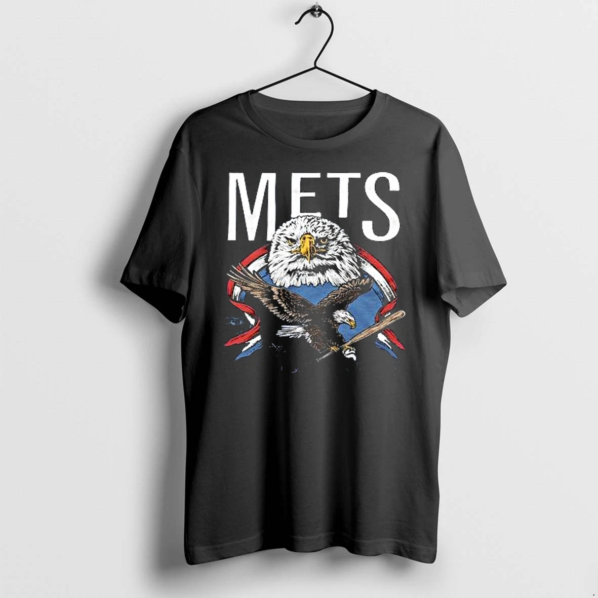Officials New York Mets Americas Pastime Tri Blend Black T Shirt Sweater Hoodie