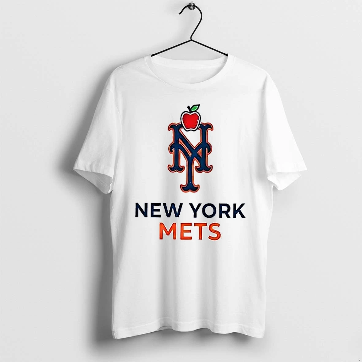 Officials New York Mets Logo Skull Bat Crossed Baseball White Mens Premium T Shirt Sweatshirt Hoodie