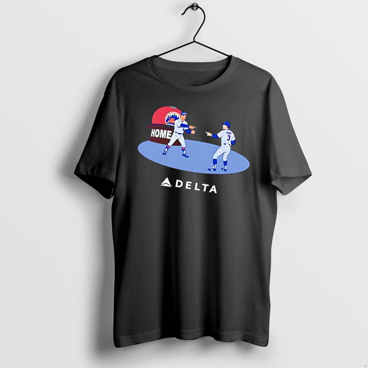 Officials New York Mets Mlb Delta Home Cartoon Baseball Players Pointing Meme Mens T Shirt Sweater Hoodie