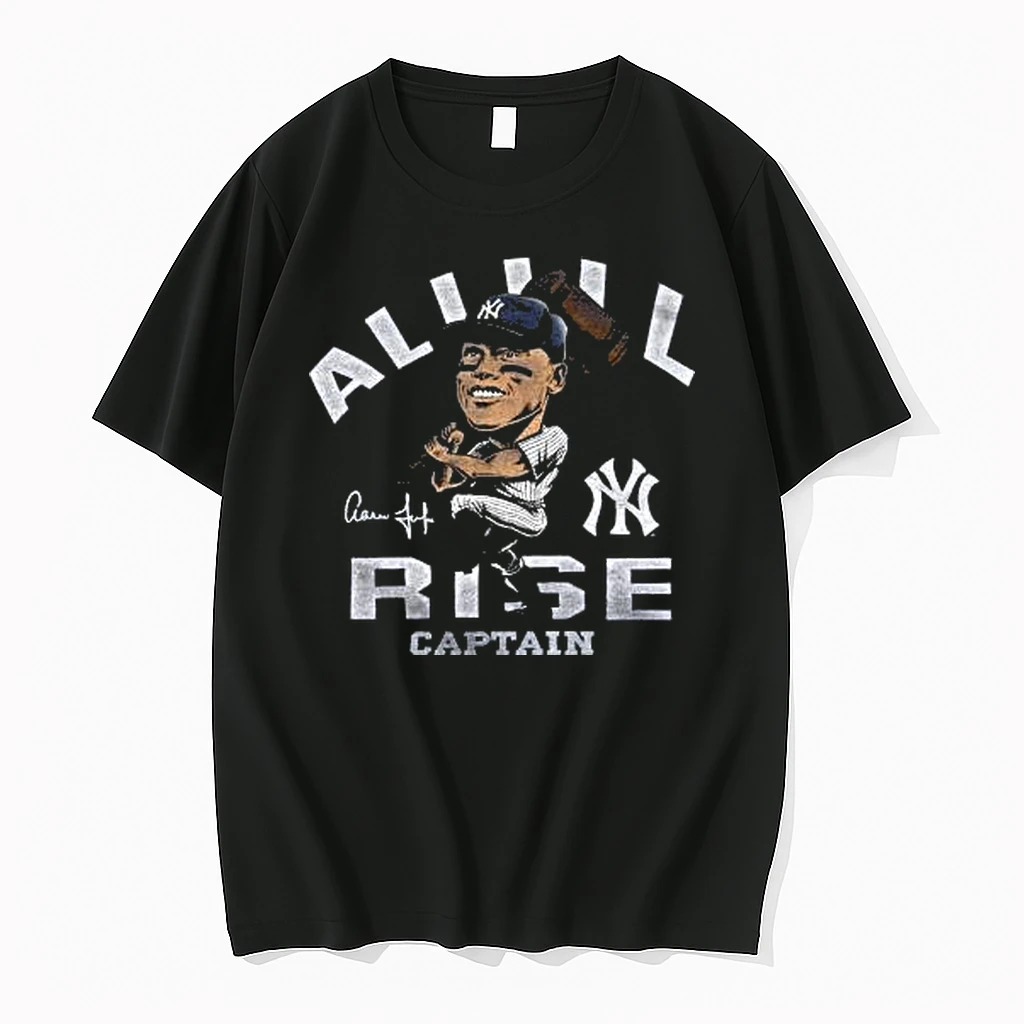 Officials New York Yankees Aaron Judge Caricature Tri Blend Black T Shirt Sweater Hoodie