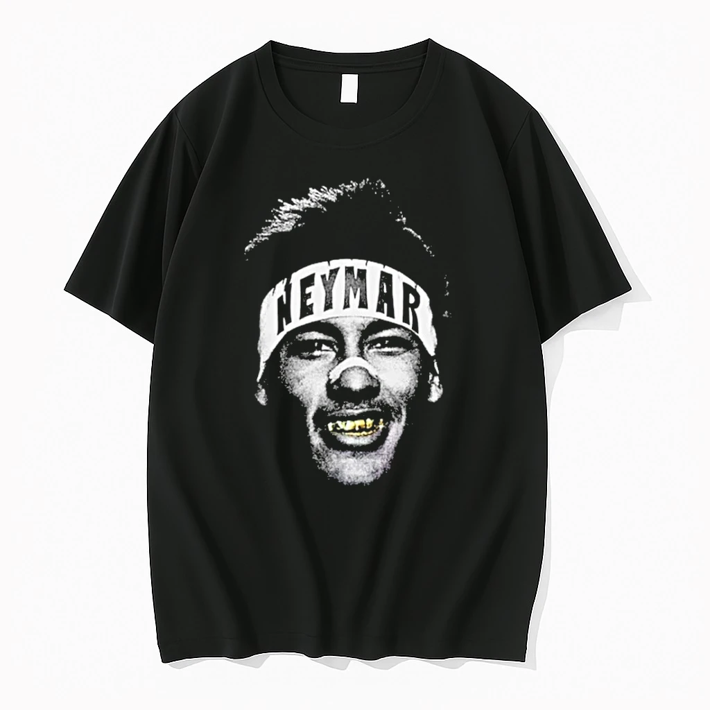 Officials Neymar Gold Grill Black White Portrait T Shirt Sweater Hoodie