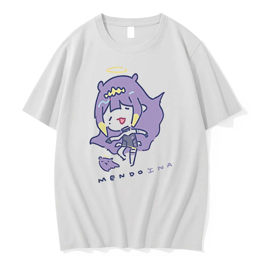 Officials Ninomae Ina Nis Hololive Production Mendoina Text Character Chibi T Shirt Sweater Hoodie