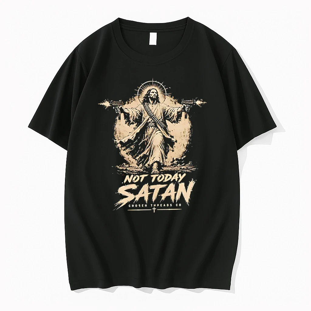 Officials Not Today Satan Chosen Threads Co Jesus Premium T Shirt Sweatshirt Hoodie