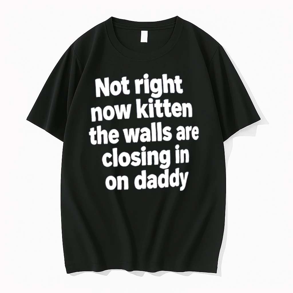 Officials Not Right Now Kitten The Walls Are Closing In On Daddy Merch T Shirt Sweater Hoodie