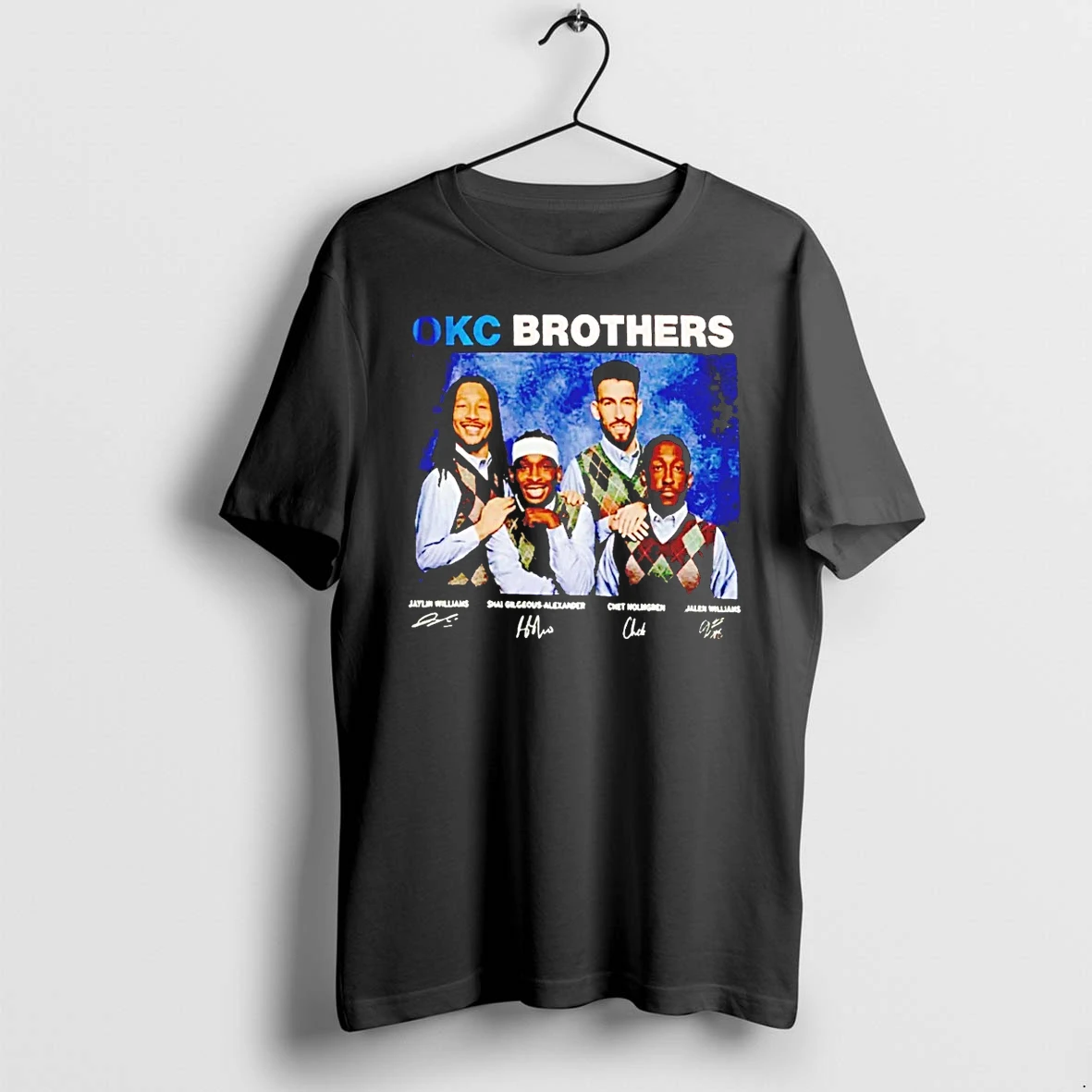 Officials Okc Brothers Jaylin Williams Shai Gilgeous Alexander Chet Holmgren Jalen Williams T Shirt Sweater Hoodie