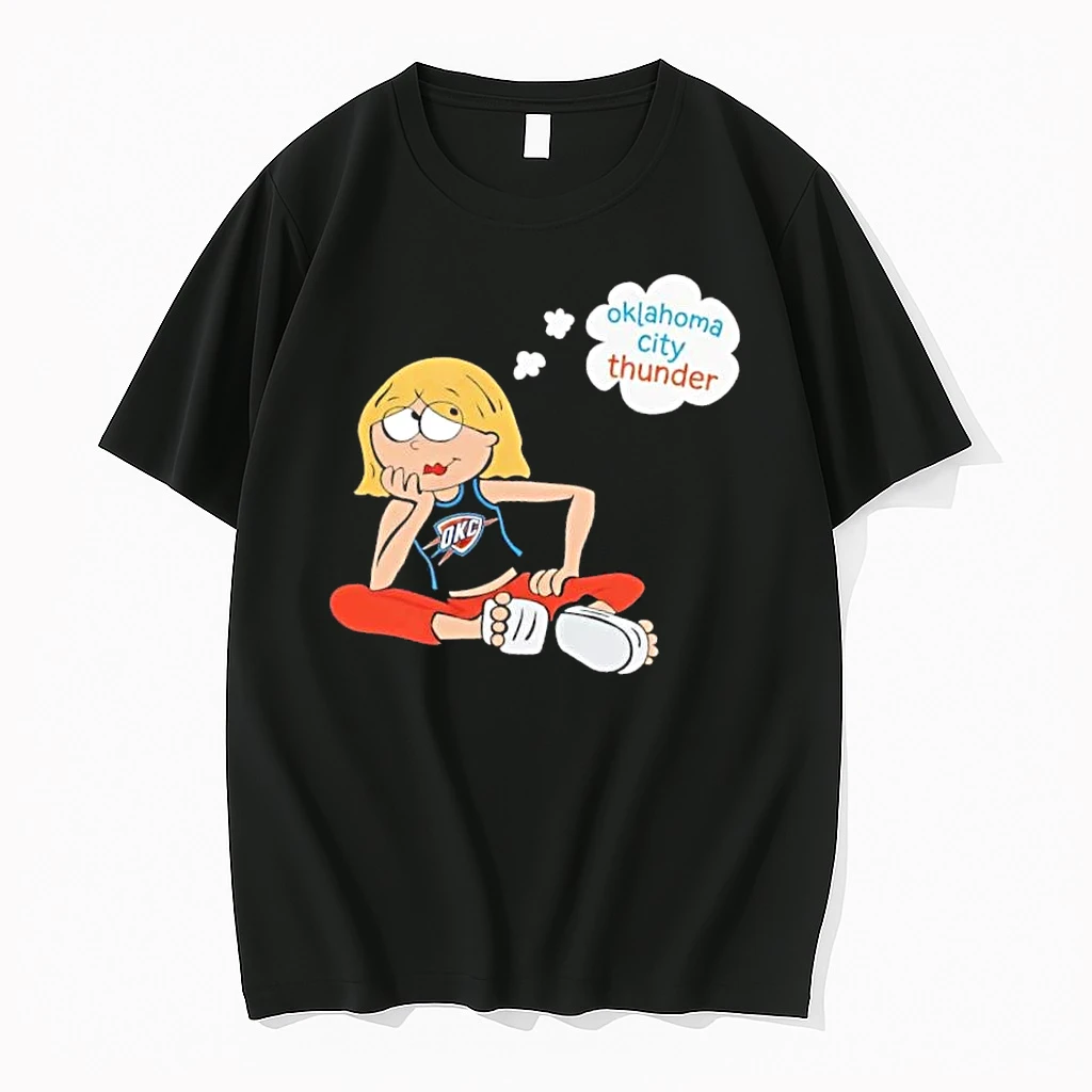 Officials Oklahoma City Thunder Nba Blonde Cartoon Girl Daydreaming Thought Bubble Mens T Shirt Sweater Hoodie