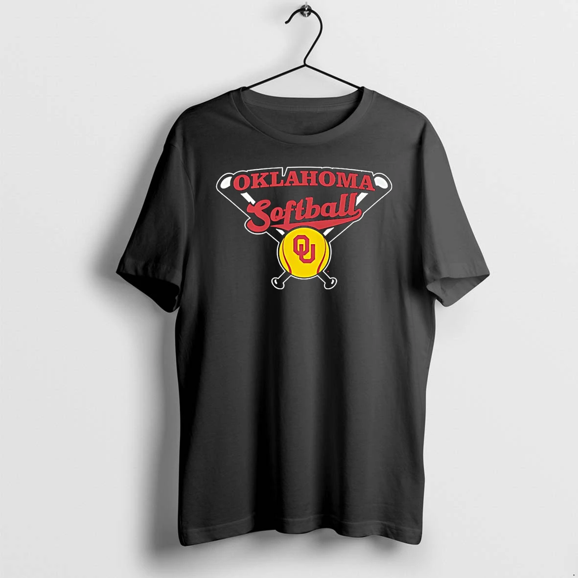 Officials Oklahoma Sooners Softball Crossed Bats Retro T Shirt Sweater Hoodie