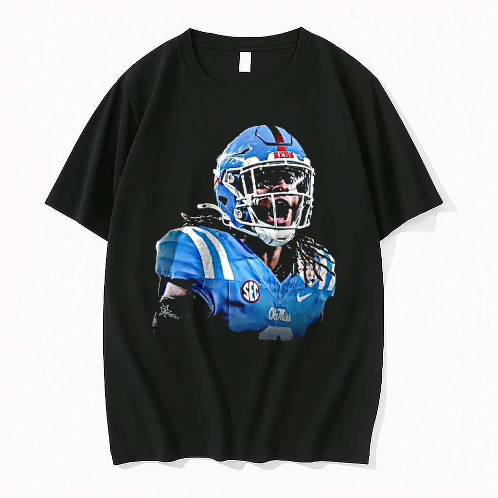 Officials Ole Miss Rebels Ncaa Sec Rebs Screaming Football Player Helmet Cutout Black Background Youth T Shirt Sweater Hoodie