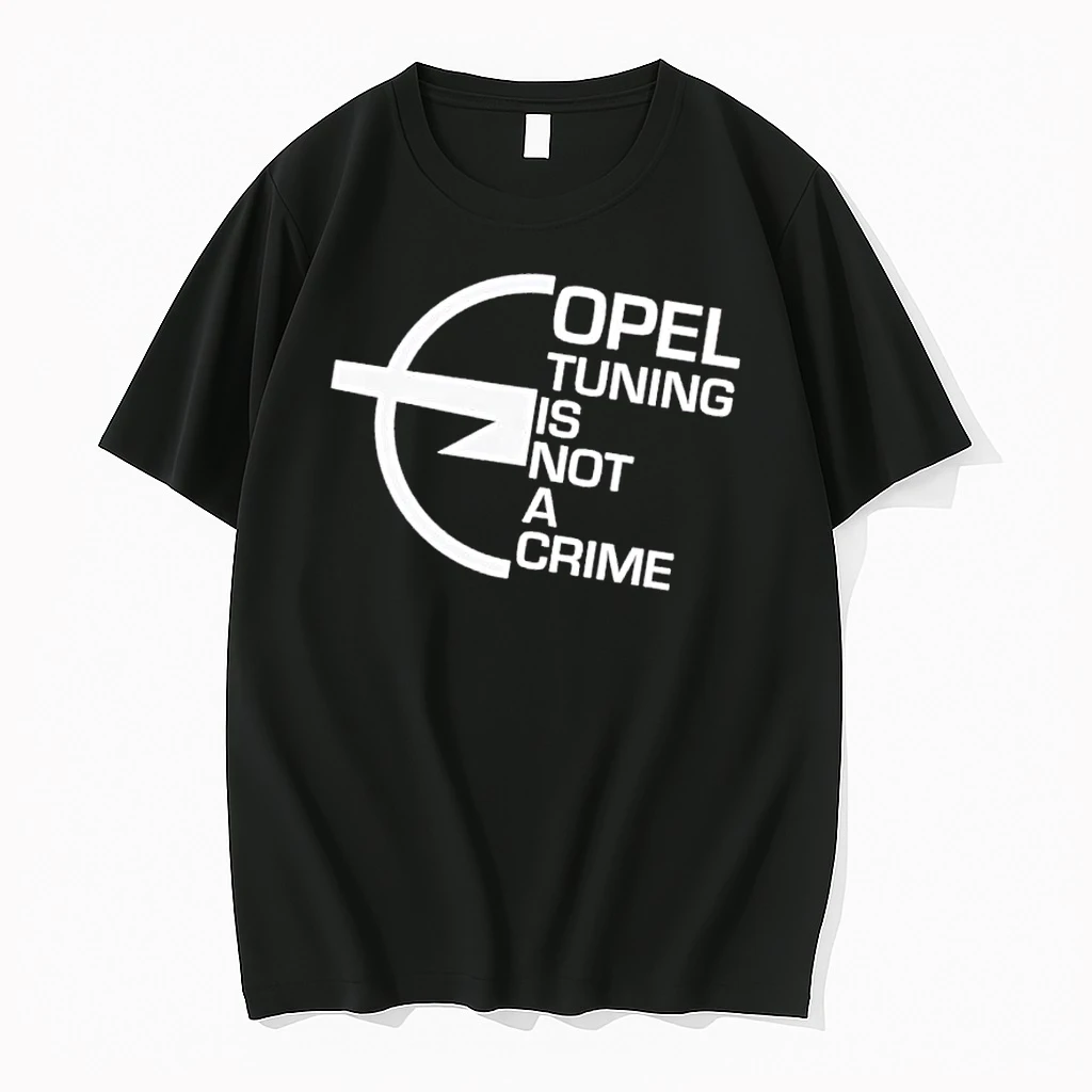 Officials Opel Tuning Is Not A Crime Stylized Lightning Bolt Circle Logo Mens Premium T Shirt Sweatshirt Hoodie