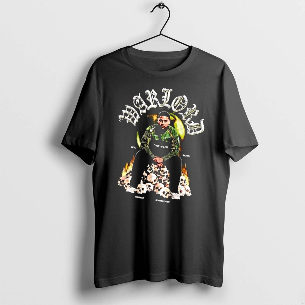 Officials Optic Warlord Shotzzy 11x Champ 4x World Player Sitting Skull Pile Flames Bootleg Mens T Shirt Sweater Hoodie