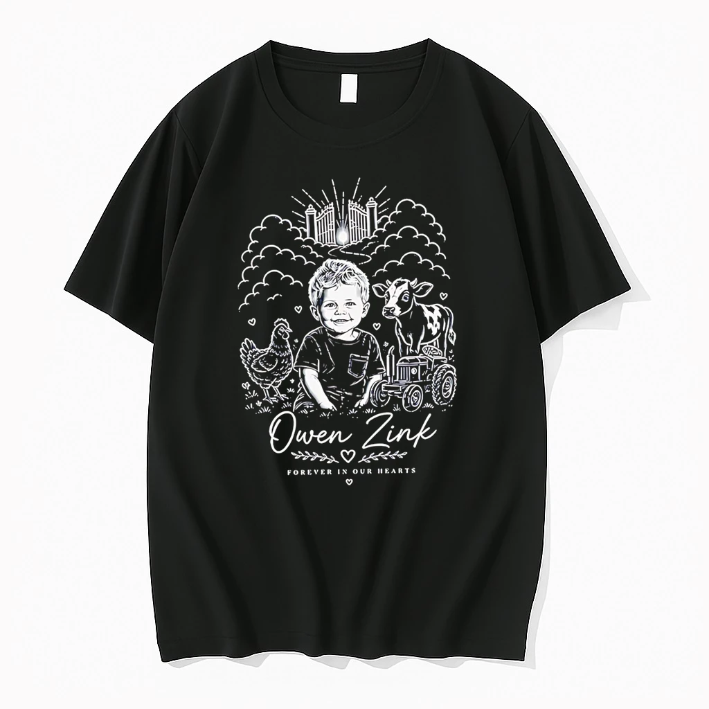 Officials Owen Zink Forever In Our Hearts Boy With Animals And Tractor T Shirt Sweater Hoodie