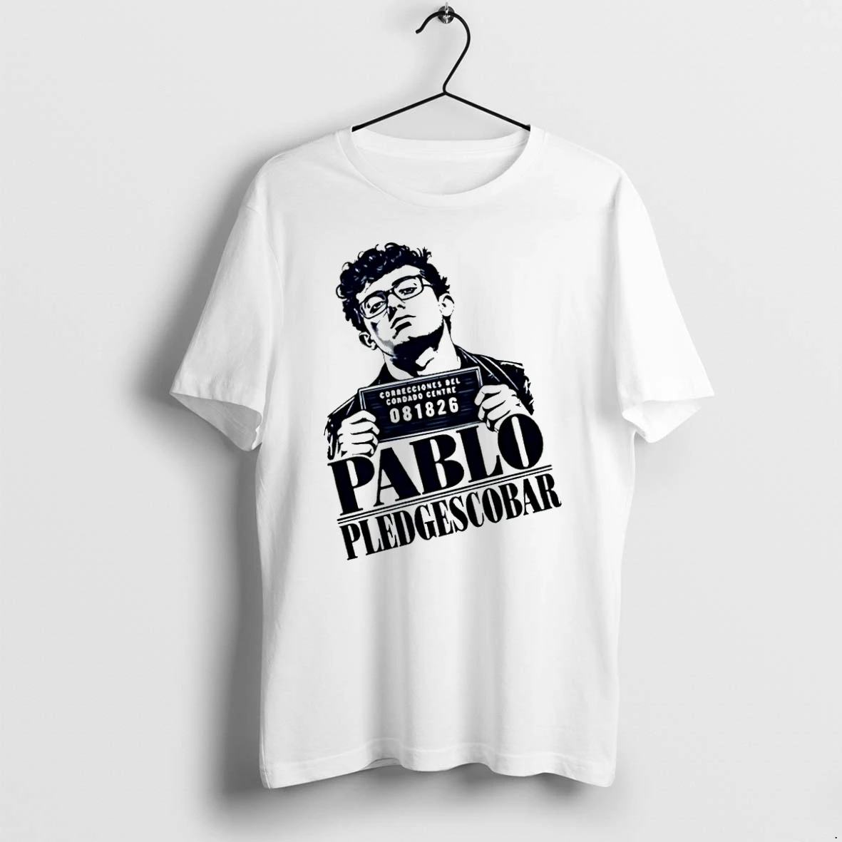 Officials Pablo Pledgescobar White Out Mugshot T Shirt Sweater Hoodie