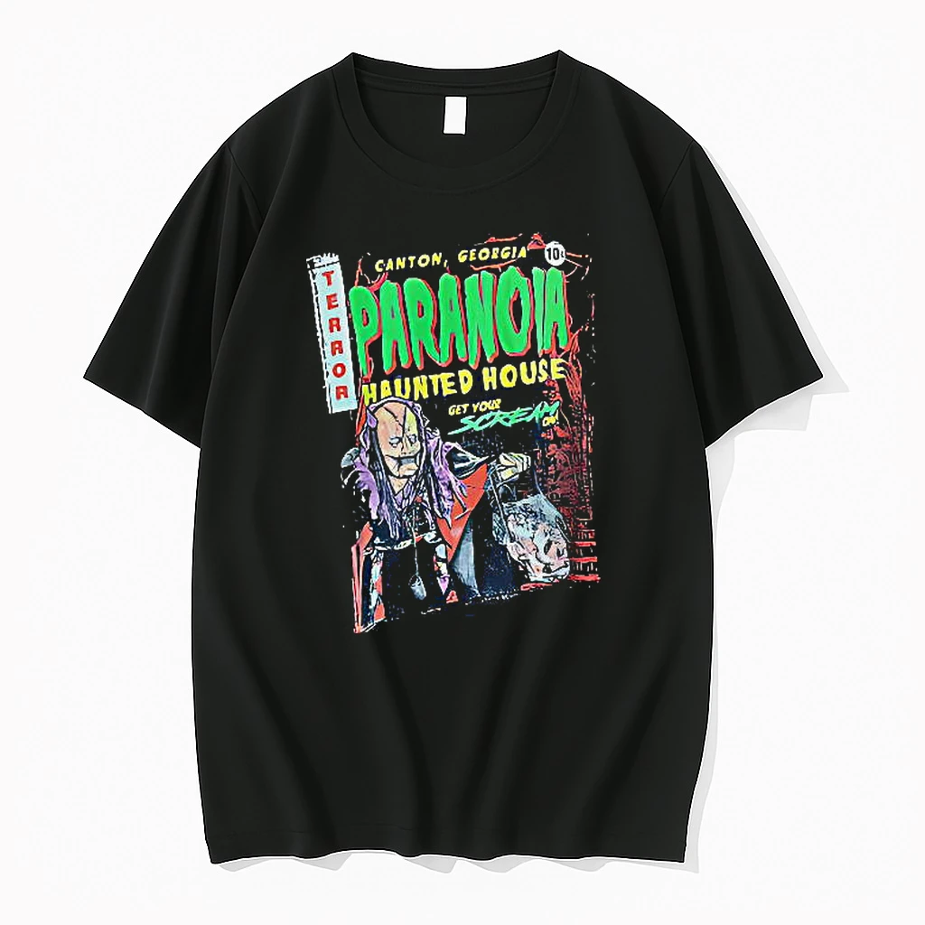 Officials Paranoia Haunted House Canton Georgia Terror Comic Premium T Shirt Sweatshirt Hoodie