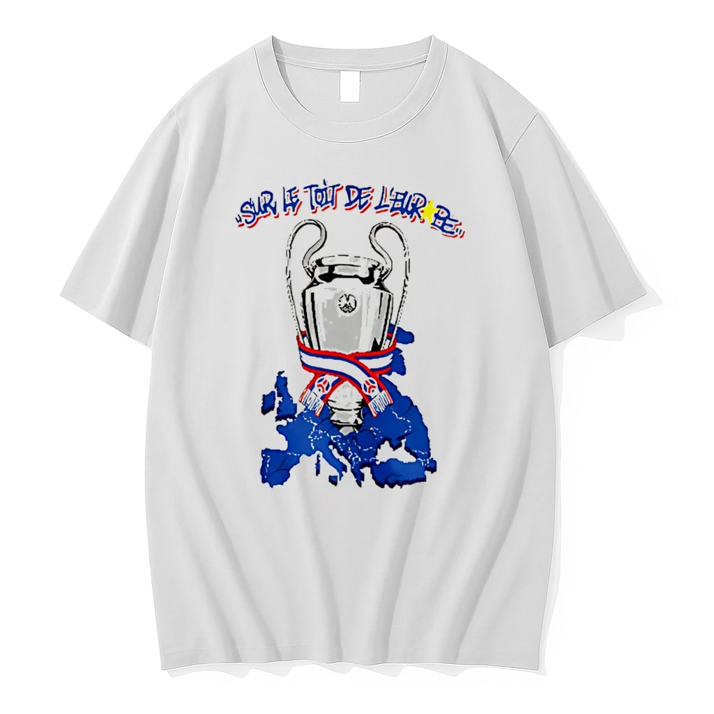 Officials Paris Saint Germain On The Roof Of Europe 2026 Trophy Tee T Shirt Sweater Hoodie