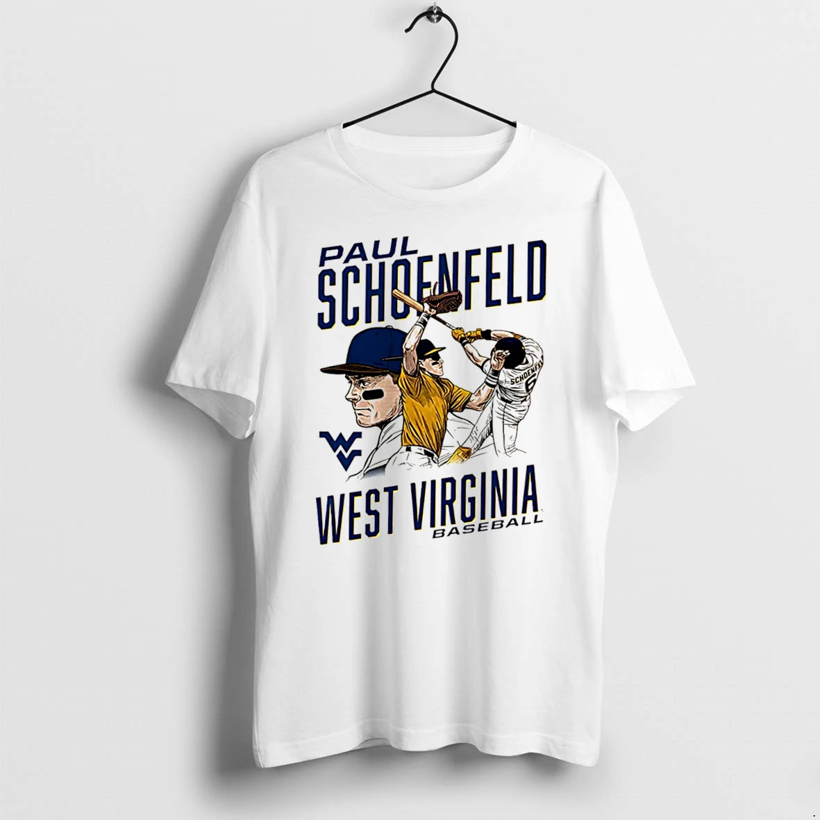 Officials Paul Schoenfeld West Virginia Baseball Illustrated Tee T Shirt Sweater Hoodie