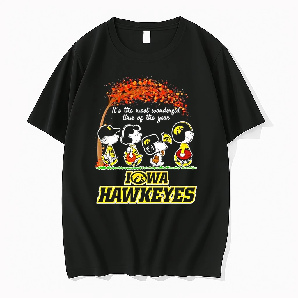 Officials Peanuts Characters Iowa Hawkeyes Ncaa It Is The Most Wonderful Time Of The Year Women Premium T Shirt Sweatshirt Hoodie