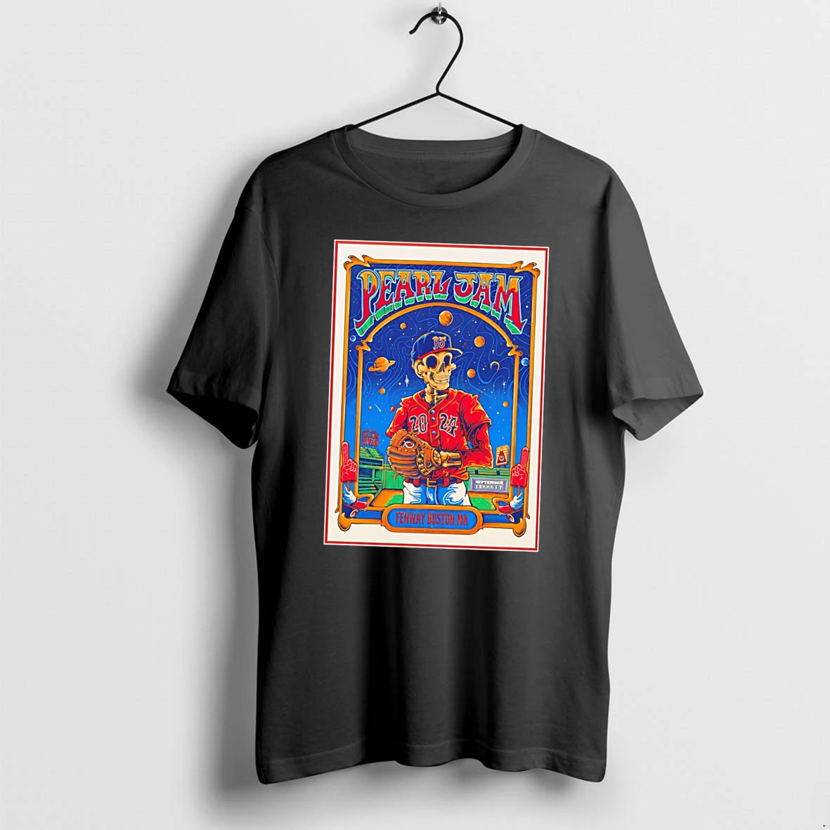 Officials Pearl Jam Boston Fenway Framed Tee T Shirt Sweater Hoodie