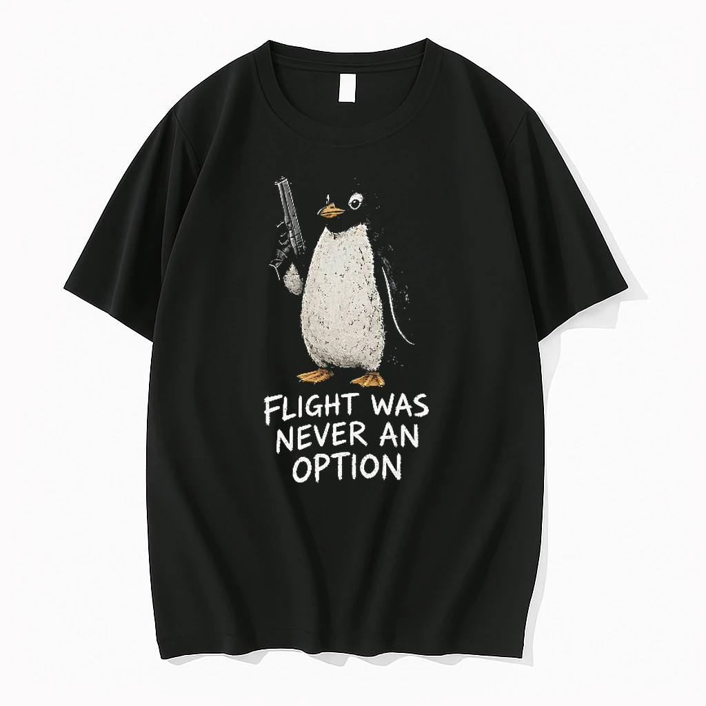 Officials Penguin With Gun Flight Was Never An Option Women Premium T Shirt Sweatshirt Hoodie
