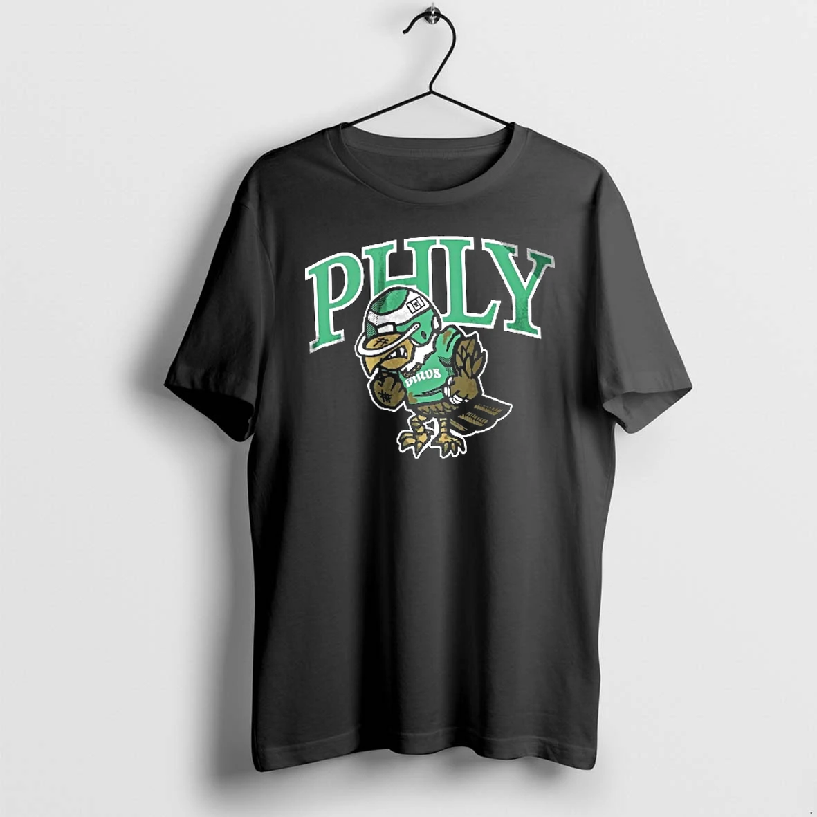 Officials Philadelphia Eagles Nfl Phly Birds Cartoon Mascot Football Helmet Youth T Shirt Sweater Hoodie