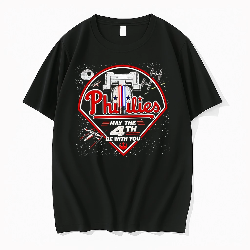 Officials Philies May The 4th Be With You Mlb Star Wars T Shirt Sweater Hoodie