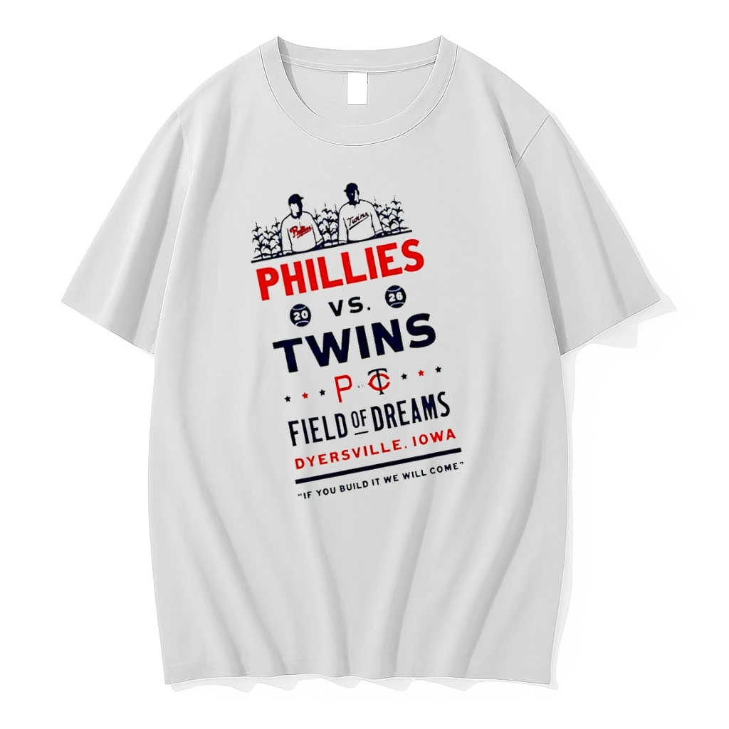 Officials Phillies Vs Twins Field Of Dreams Game 2026 T Shirt Sweater Hoodie