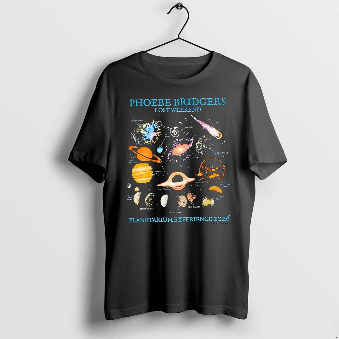Officials Planetarium Experience 2026 Phoebe Bridgers Lost Weekend Premium T Shirt Sweatshirt Hoodie