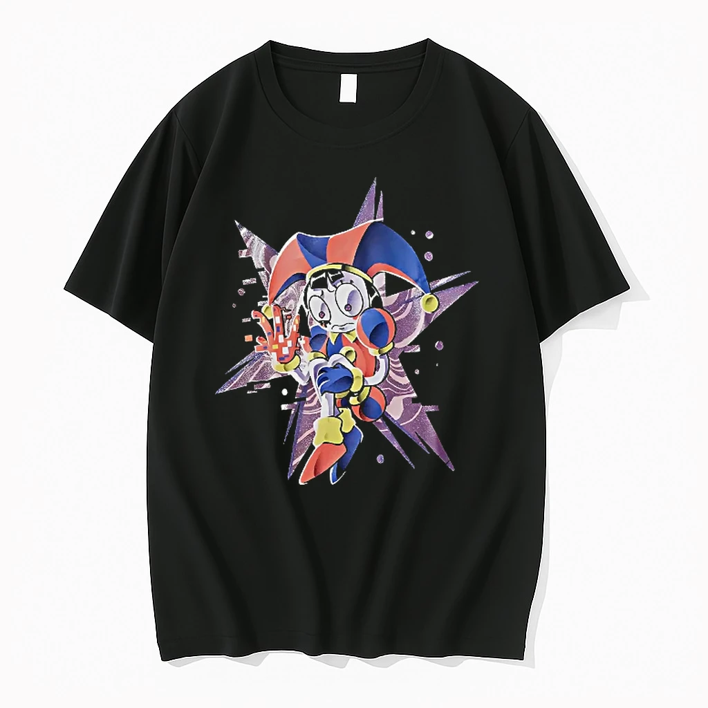 Officials Pomni The Amazing Digital Circus Glitch Character T Shirt Sweater Hoodie