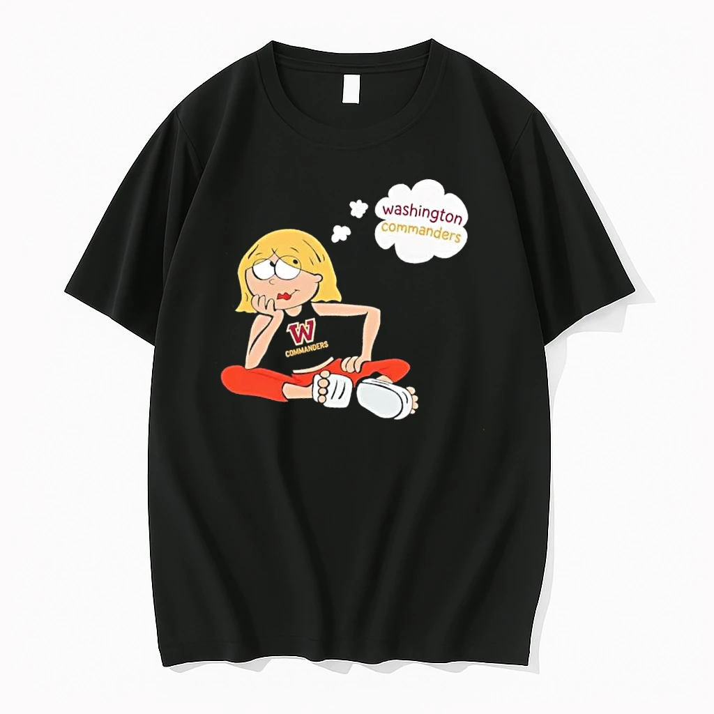 Officials Premium Washington Commanders Nfl Blonde Girl Daydreaming Thought Bubble Cartoon Mens T Shirt Sweater Hoodie