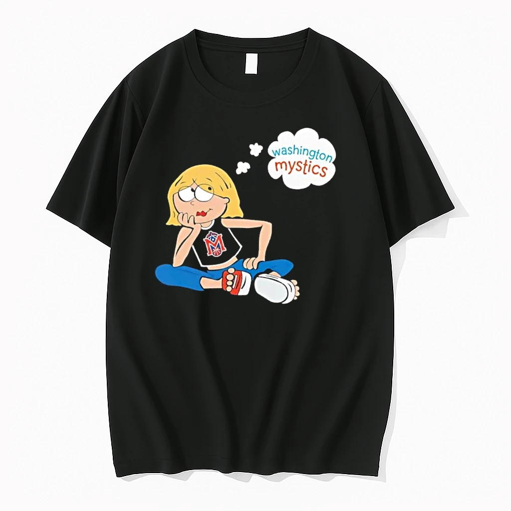 Officials Premium Washington Mystics Wnba Cartoon Blonde Girl Daydreaming Sitting Mens T Shirt Sweater Hoodie