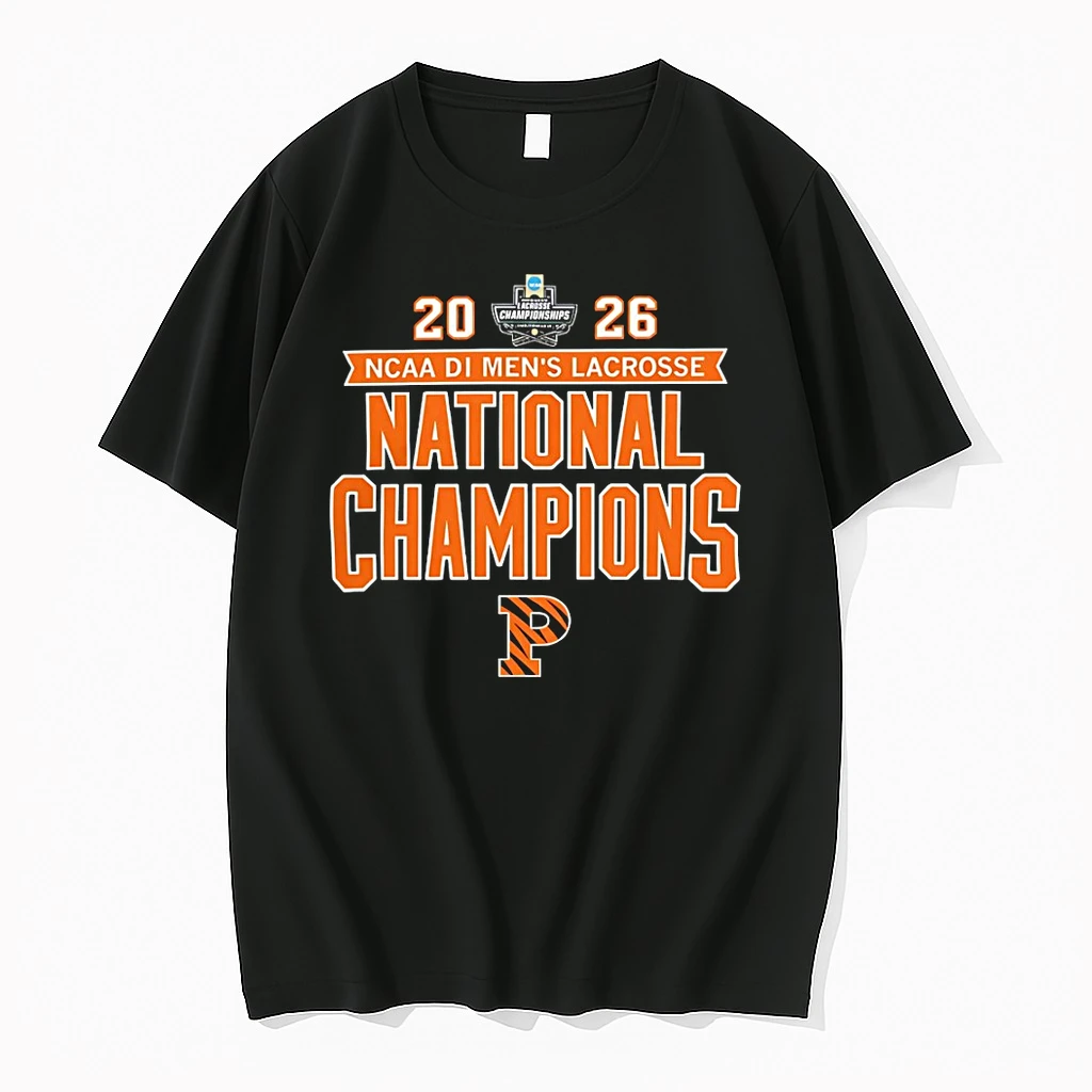 Officials Princeton Tigers 2026 Ncaa Di Mens Lacrosse National Champions Logo T Shirt Sweater Hoodie