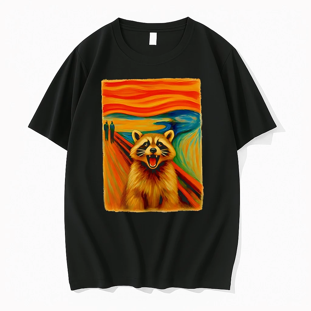 Officials Raccoon The Scream Premium T Shirt Sweatshirt Hoodie