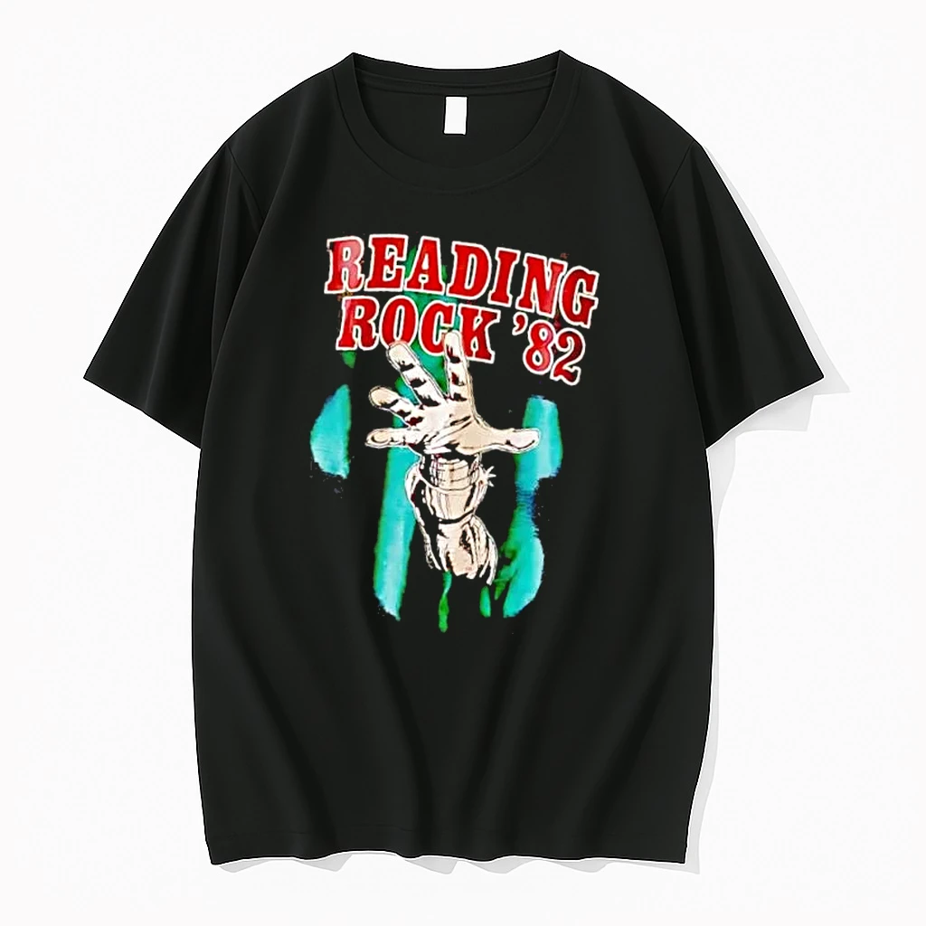 Officials Reading Rock 82 Bandaged Mummy Hand Reaching Green Background Vintage Mens T Shirt Sweater Hoodie