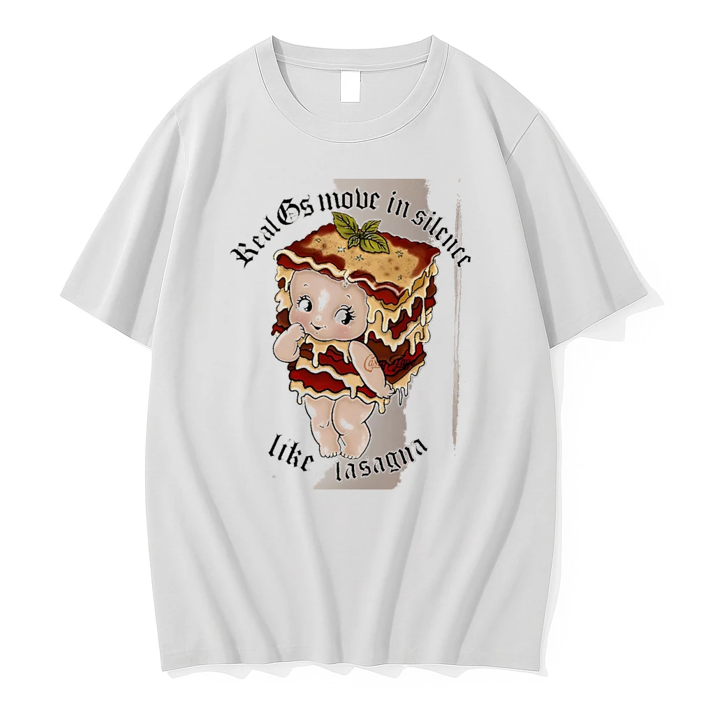 Officials Real Gs Move In Silence Like Lasagna Baby Food Art White Premium T Shirt Sweatshirt Hoodie
