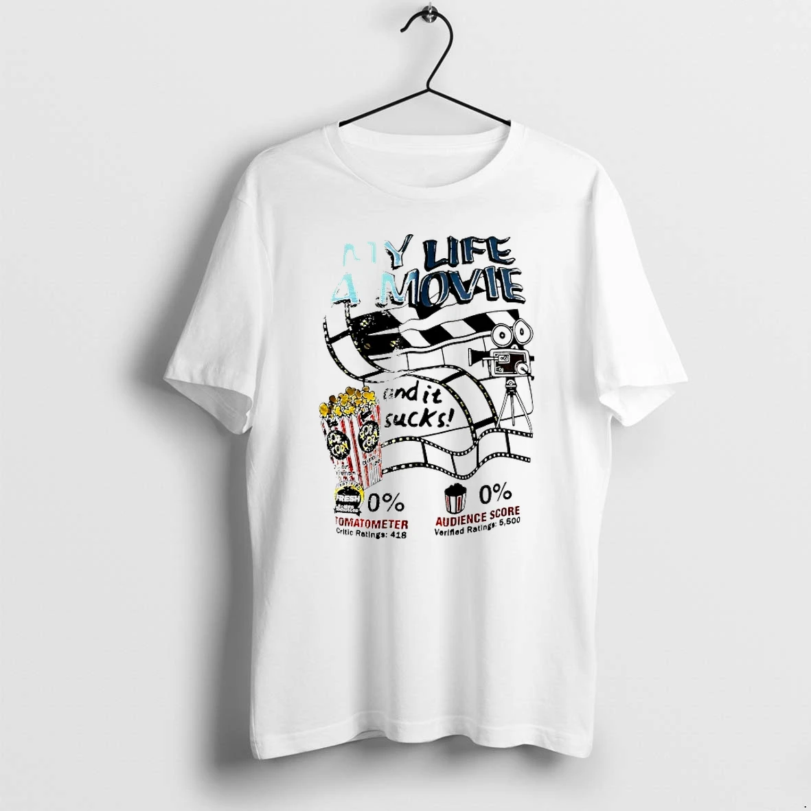 Officials Rotten Tomatoes My Life A Movie And It Sucks T Shirt Sweater Hoodie