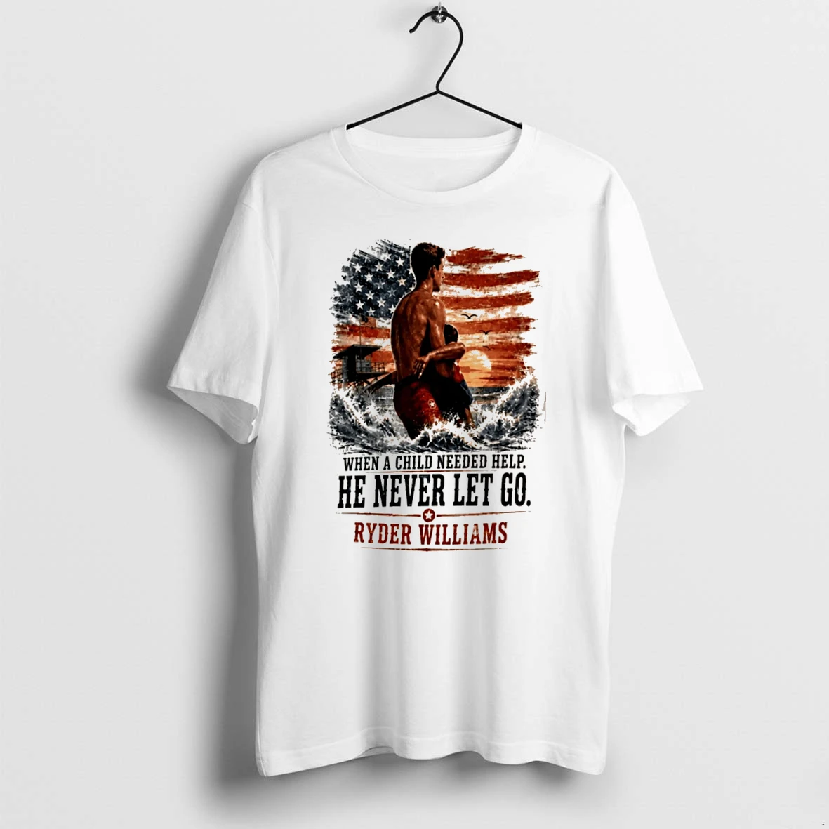 Officials Ryder Williams Lifeguard Hero When A Child Needed Help He Never Let Go Tee Premium T Shirt Sweatshirt Hoodie