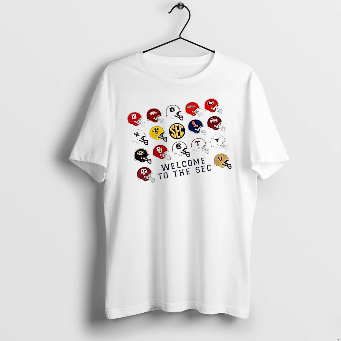 Officials Sec Teams Football Helmets Welcome To The Sec Premium T Shirt Sweatshirt Hoodie