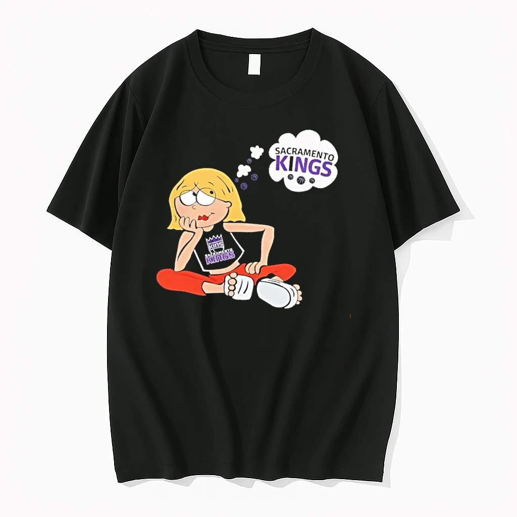 Officials Sacramento Kings Nba Cartoon Blonde Girl Daydreaming Thought Bubble Mens T Shirt Sweater Hoodie