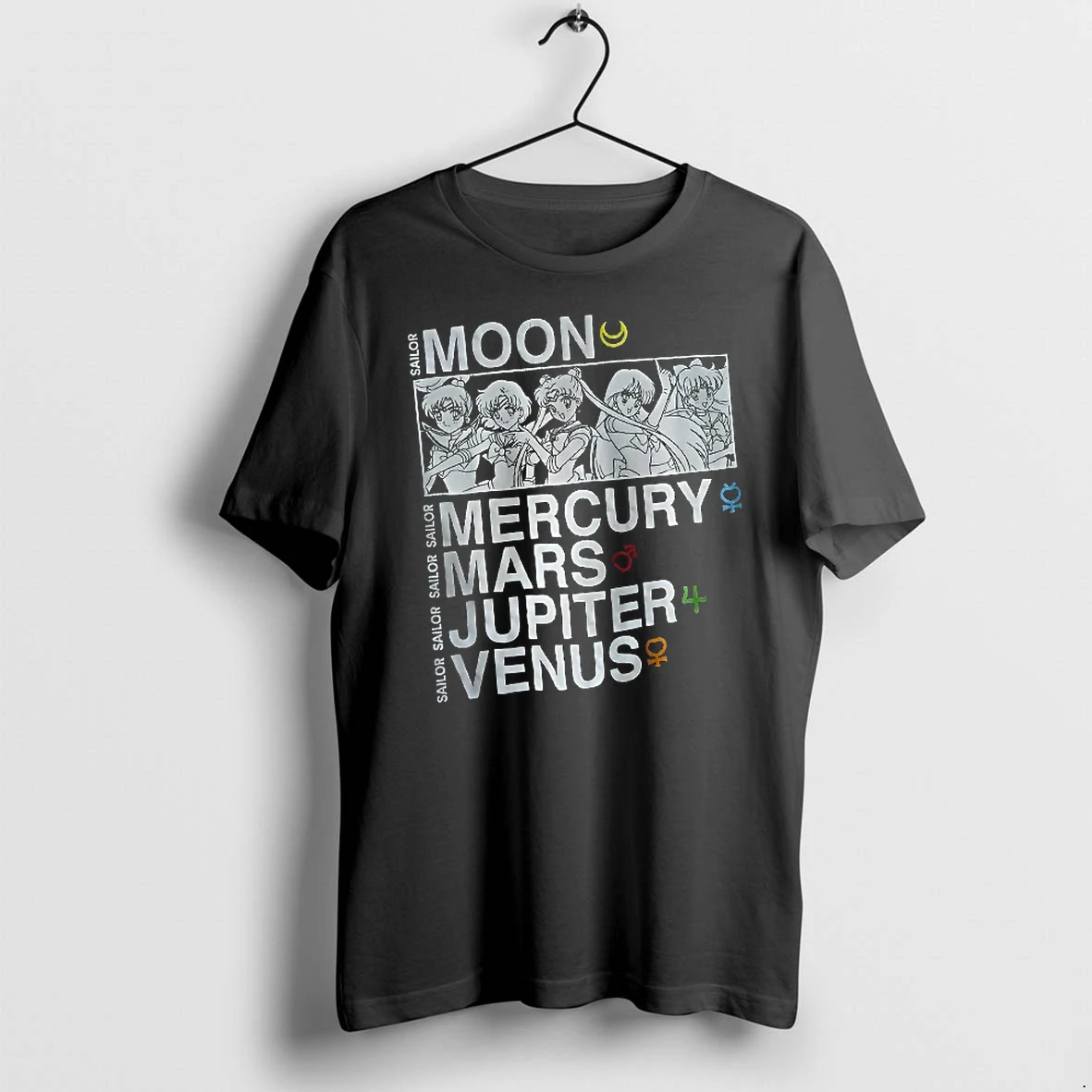 Officials Sailor Moon Mercury Mars Jupiter And Venus Character T Shirt Sweater Hoodie