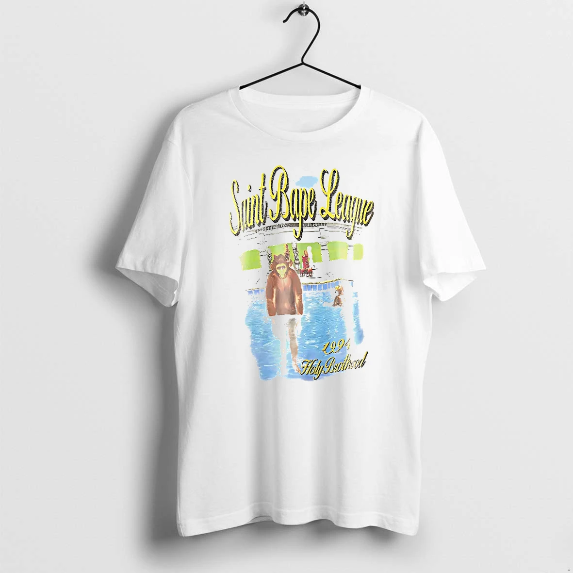 Officials Saint Bape League 1994 Holy Brotherhood A Bathing Ape Nigo Bape Monkey Women T Shirt Sweater Hoodie