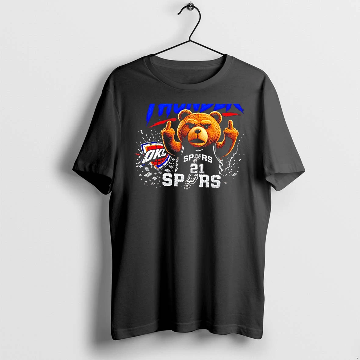 Officials San Antonio Spurs Bear Fuck You Thunder 2026 Tee T Shirt Sweater Hoodie
