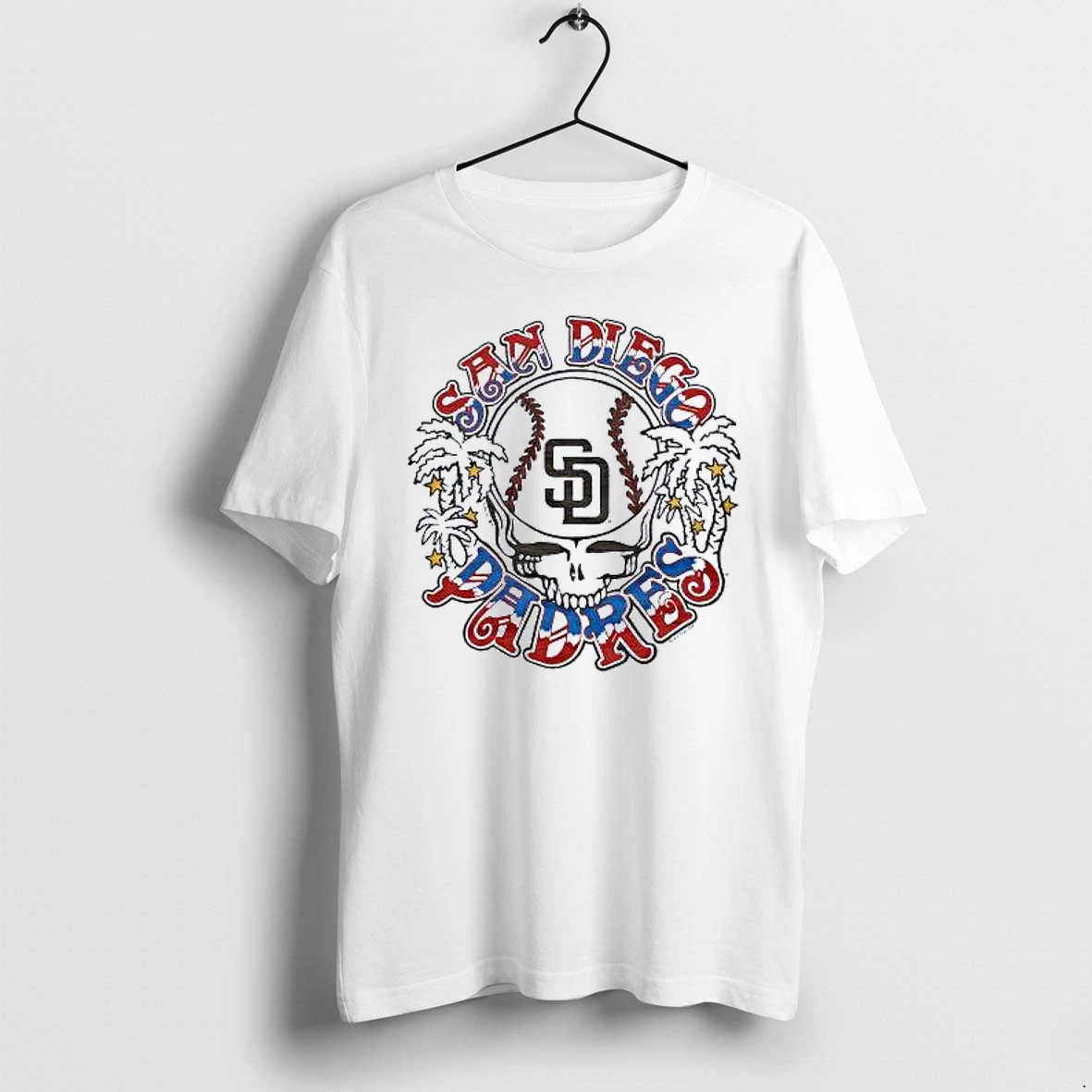 Officials San Diego Padres Mlb X Grateful Dead X Americana Tri Blend T Shirt Sweater Hoodie