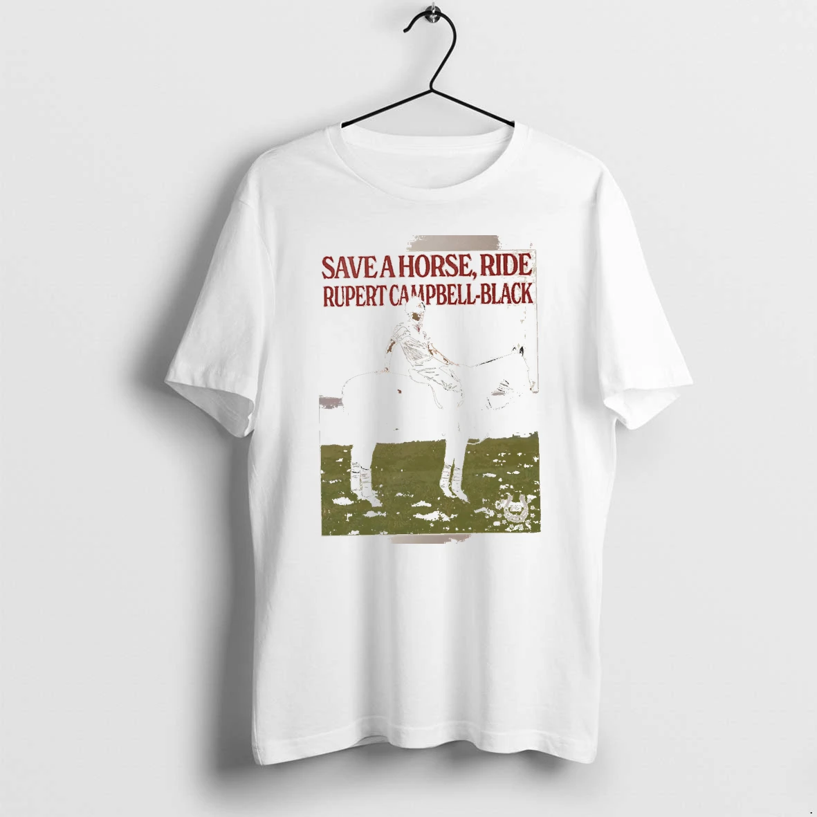 Officials Save A Horse Ride Rupert Campbell Black White Premium T Shirt Sweatshirt Hoodie