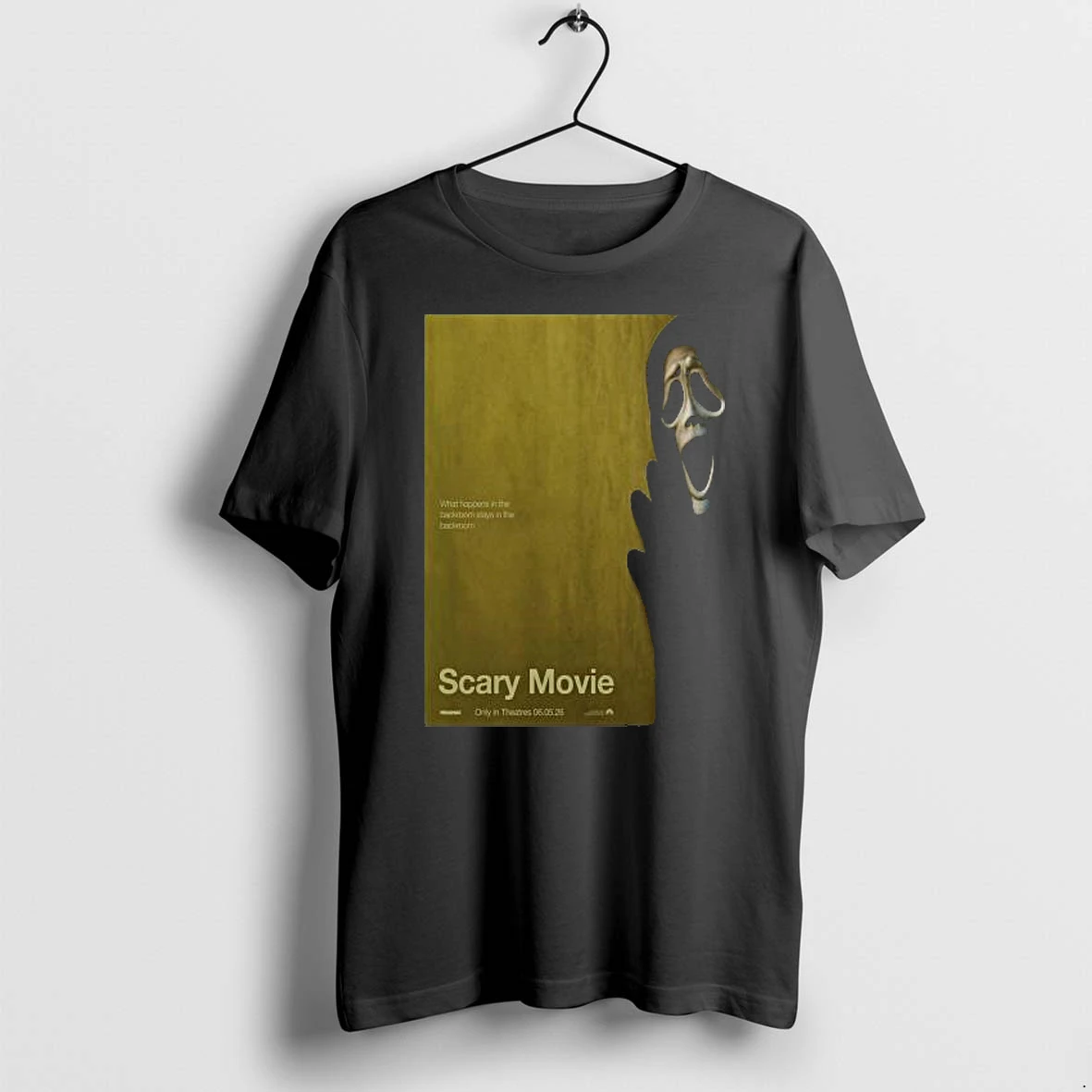 Officials Scary Movie 6 Backrooms Parody What Happens In The Backroom Stays In The Backroom Black T Shirt Sweater Hoodie