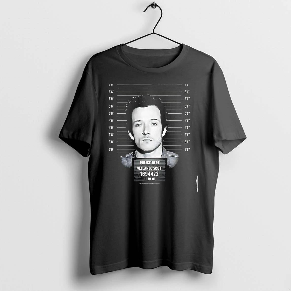 Officials Scott Weiland Stone Temple Pilots Mugshot Police Dept Weiland Scott 1694422 Premium T Shirt Sweatshirt Hoodie