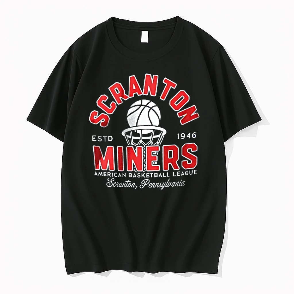 Officials Scranton Miners Estd 1946 American Basketball League Pennsylvania Ball Going Through Hoop Youth T Shirt Sweater Hoodie